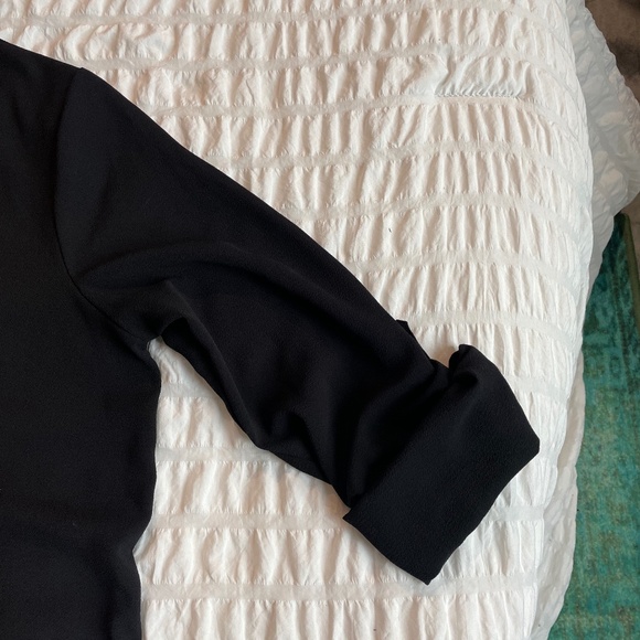 🌟Timing Black Button Front Tunic Blouse Women’s Size Large Roll Tab Sleeve - Picture 9 of 10